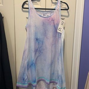 Pitusa unicorn tye dye cover up dress, XS/S